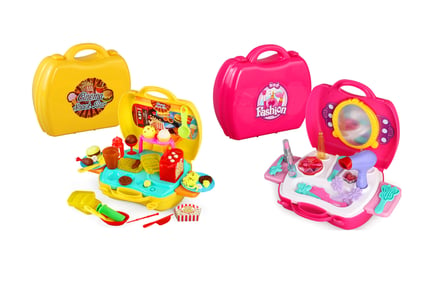 Role Play Surprise Suitcase Toy for Kids with 9 Themes