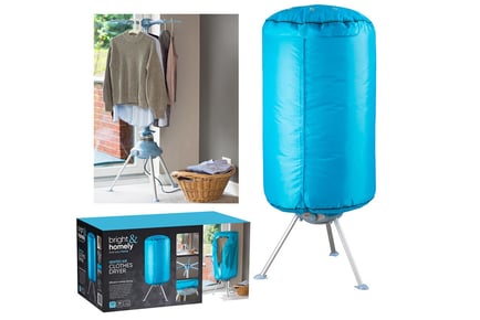 Portable Electric Hot Air Clothes Dryer - Fast Drying!