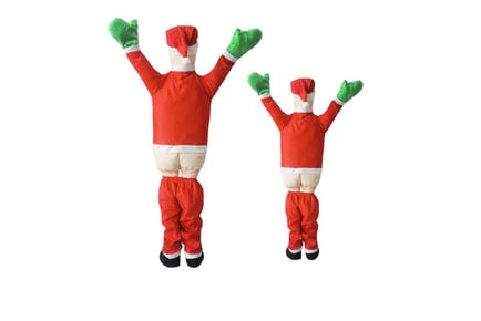 Climbing Wall Santa Claus Decoration in 2 Sizes