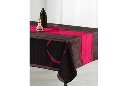 Stain Resistant Tablecloth Fucsia