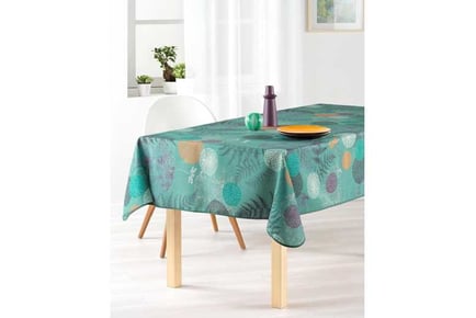 Stain Resistant Tablecloth Green