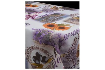 Stain Resistant Tablecloth Sun Flower