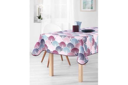 Stain Resistant Tablecloth Forever Pink