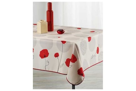 Stain Resistant Tablecloth Amapola