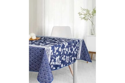 Stain Resistant Tablecloth Bluebell