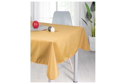 Stain Resistant Tablecloth Mustard