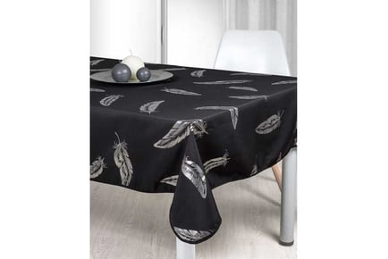 Stain Resistant Tablecloth NeraPiuma