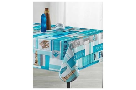 Stain Resistant Tablecloth Ocean