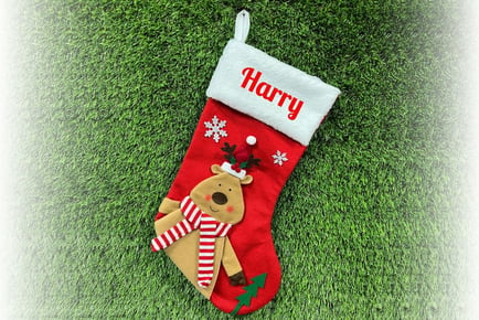 Personalised Christmas Stocking - Santa, Snowman & Reindeer!