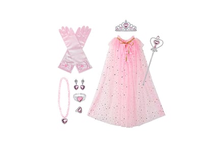 Eight-Piece Children's Frozen Inspired Dress Up Set with Tiara