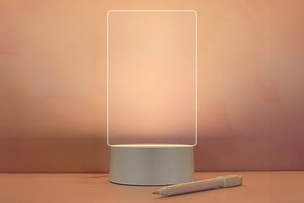 LED Acrylic Note Board with Pen in 4 Shapes