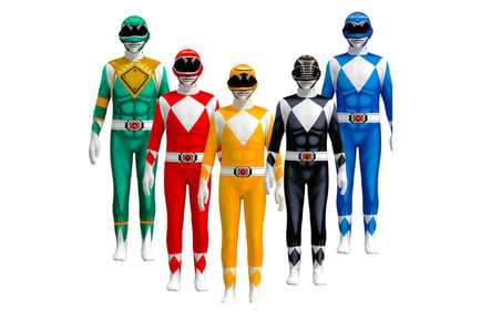 Kid's Might Morphin Power Rangers Inspired Costume - 6 Colours