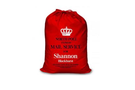 Personalised Large Red Christmas Quirky Gift Sack