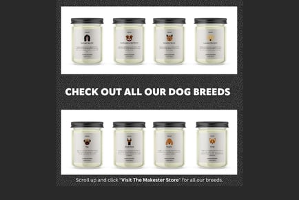 Luxury Dog Breed Soy Candles