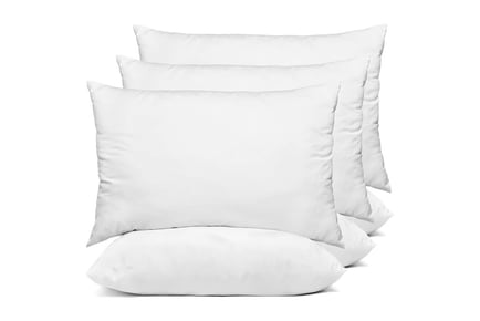 Set of 10 Hypoallergenic Hollowfibre Bed Pillows