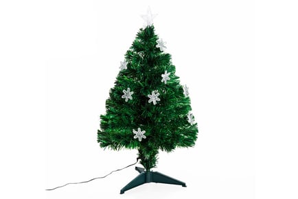 3ft Artificial Christmas Tree with Colourful LED