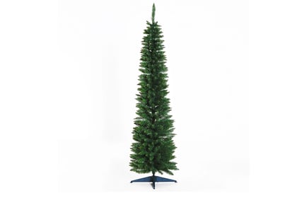 Artificial Christmas Pine Tree with Plastic Stand in 2 Sizes
