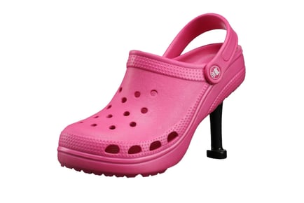 High Heel Clogs - Pink, Green, Black or White