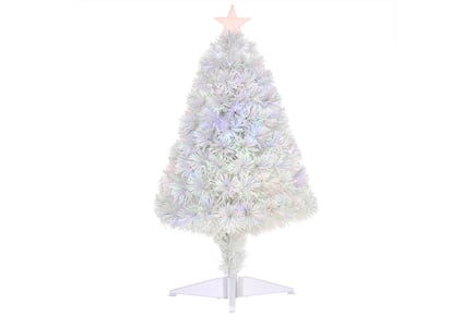 Artificial Tabletop Christmas Tree with Fibre Optic Lights