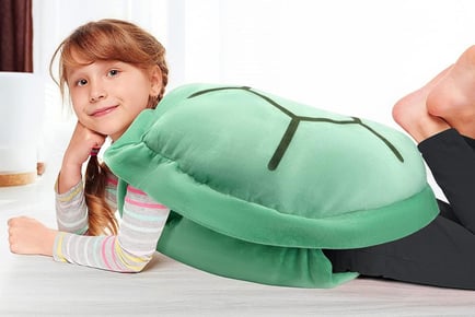 A Wearable Turtle Shell Pillow Costume, 100cm, Pink