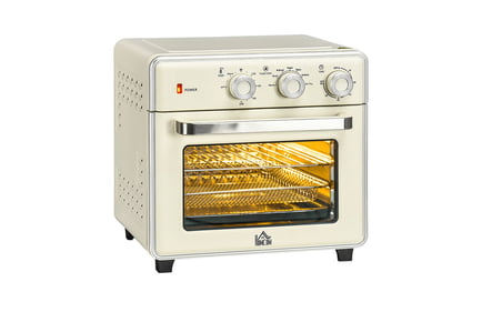 7 in 1 20L Multipurpose Toaster Convection Oven in White