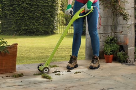 CORDLESS ELECTRIC WEED SWEEPER WITH SPARE BRUSHES: A Garden Gear Electric Weed Sweeper