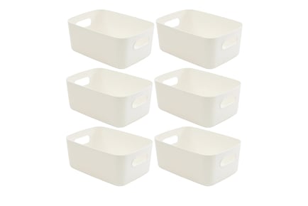 Stackable Storage Boxes in 2 Quantity Options and 2 Colours