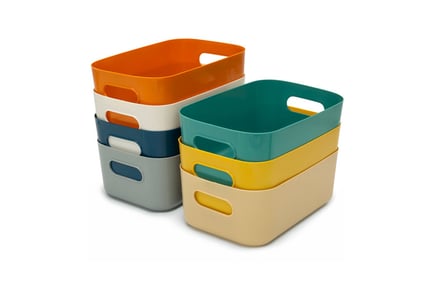 Plastic Storage Box Set: Pack of 7
