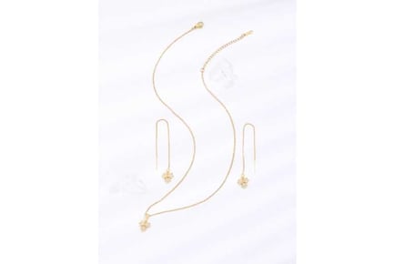Three Stars Necklace and Earrings Set