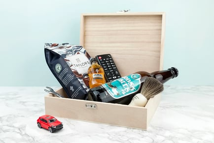 Personalised Wooden Fill-Your-Own New Dad Survival Box!