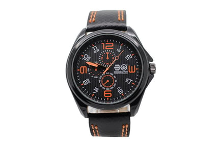 CRS62 Crosshatch Watch in Orange, Blue or Grey Dial Colours