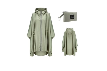 Stylish Quick-Dry Waterproof Hooded Raincoat Poncho