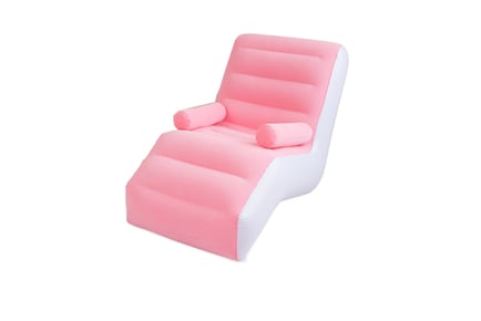 Inflatable 140cm S-Shaped Chaise Longue Chair - 2 Colours!