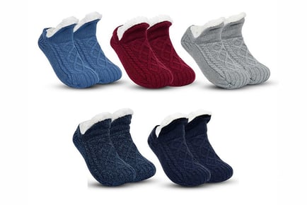 Rechargeable Electric Fuzzy Heated Socks in 5 Colours