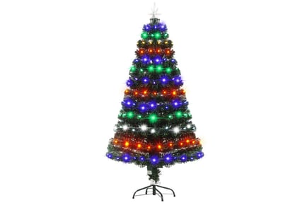 LED Pre Lit Fibre Optic Christmas Tree