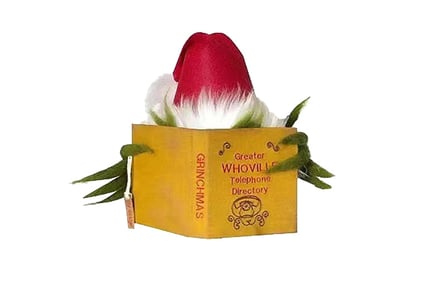 Novelty Grinch Plush Christmas Tree Topper!