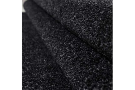 Black Grey Monochrome Soft Carpet