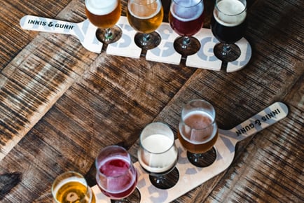 Innis & Gunn Beer Tasting Experience: 4 Beers & Tasting Guide - Choose From 4 Locations
