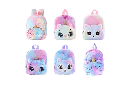 Kids Mini Plush Unicorn Backpack in 2 Designs and 4 Colours