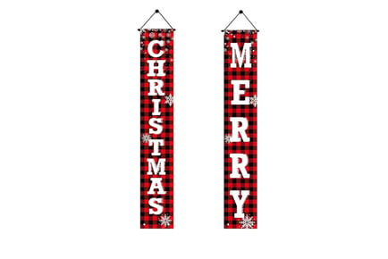 Front Porch Christmas Banners