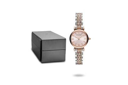 Emporio Armani Ladies Watch AR11223 - Two-Tone Rose Gold!