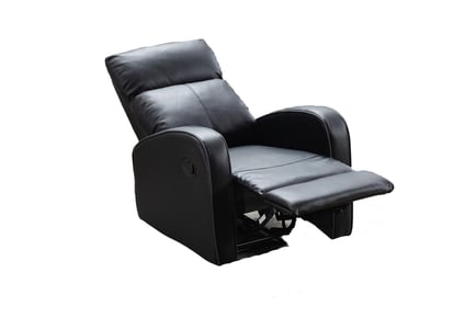 Black Leather Recliner Range - Armchair, 2 Seater or 3 Seater Options!