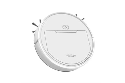 A Robot Vacuum Cleaner with Sweeping Function, white