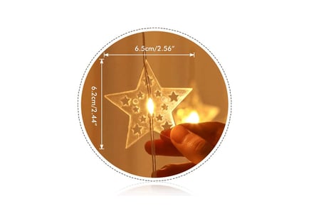 USB LED Star String Lights in 2 Sizes and 2 Colour Options