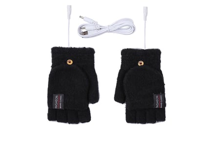 USB Electric Double Sided Heated Gloves in 5 Colours