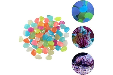 Resin Glow in the Dark Stone Pebbles in 5 Options