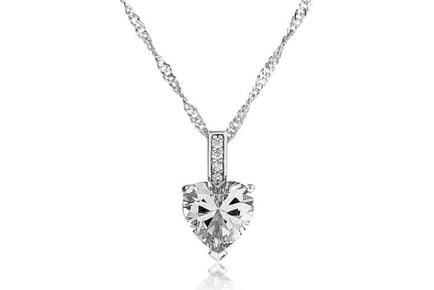 Heart Cut Zircon Pendant Necklace