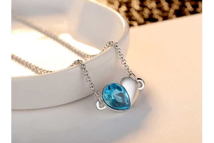 Blue Necklace Earrings and Bracelet Set