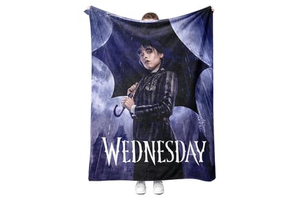 Wednesday Addams Design Blanket in 3 Sizes and 5 Designs