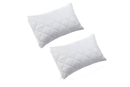 2-Pack Anti-Allergy & Anti-Bedbug Pillow Protectors!